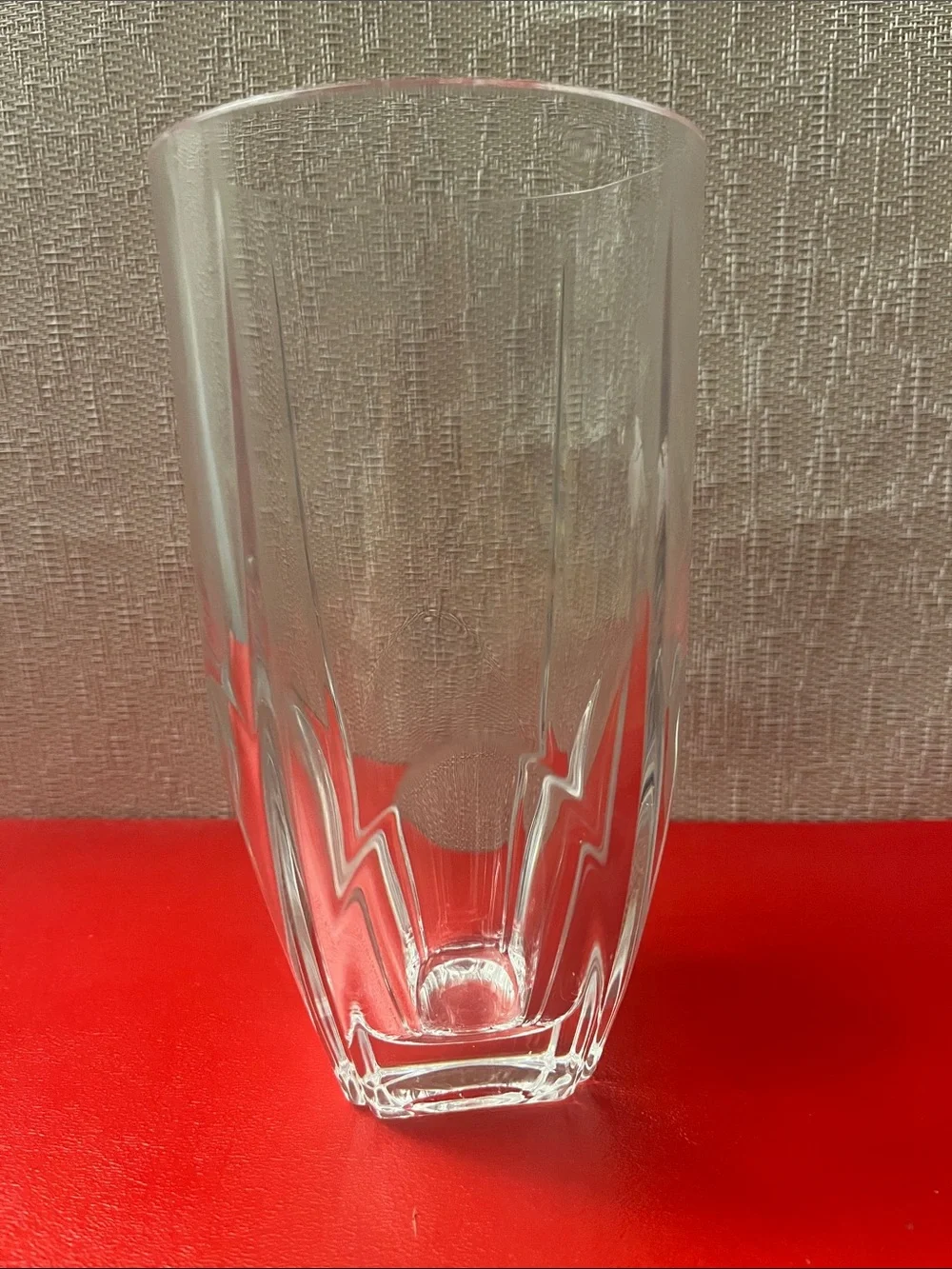 Shannon Crystal Vase  6 3/4 H  3 1/2 D